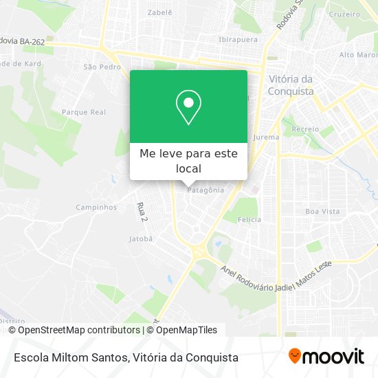 Escola Miltom Santos mapa
