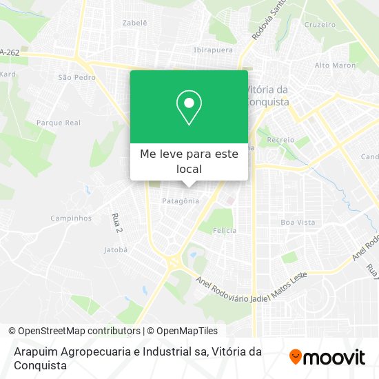 Arapuim Agropecuaria e Industrial sa mapa