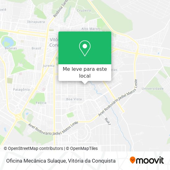 Oficina Mecânica Sulaque mapa