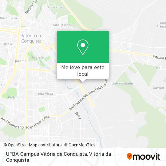 UFBA-Campus Vitória da Conquista mapa