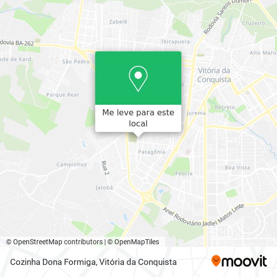 Cozinha Dona Formiga mapa