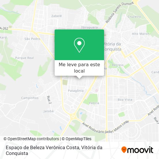 Espaço de Beleza Verônica Costa mapa