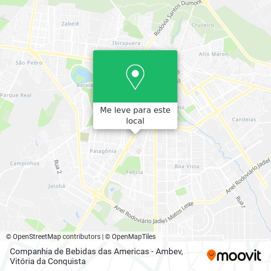 Companhia de Bebidas das Americas - Ambev mapa