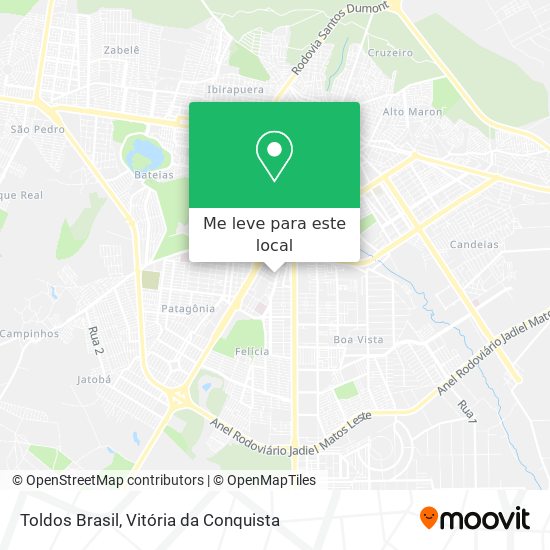 Toldos Brasil mapa