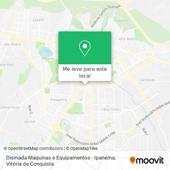 Dismada Máquinas e Equipamentos - Ipanema mapa