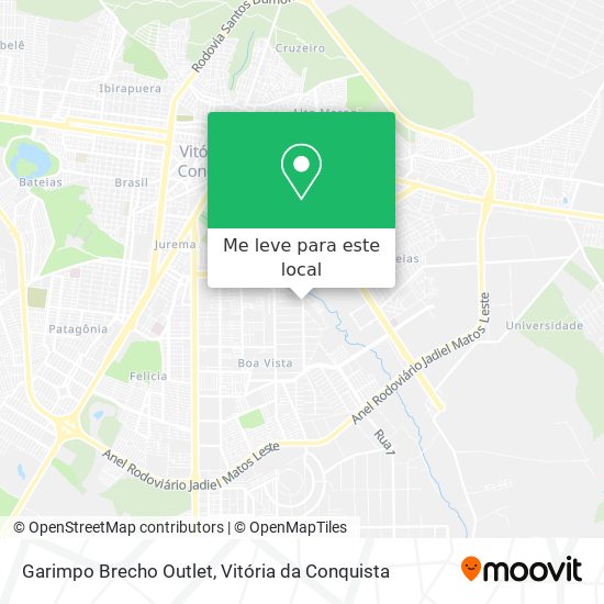 Garimpo Brecho Outlet mapa