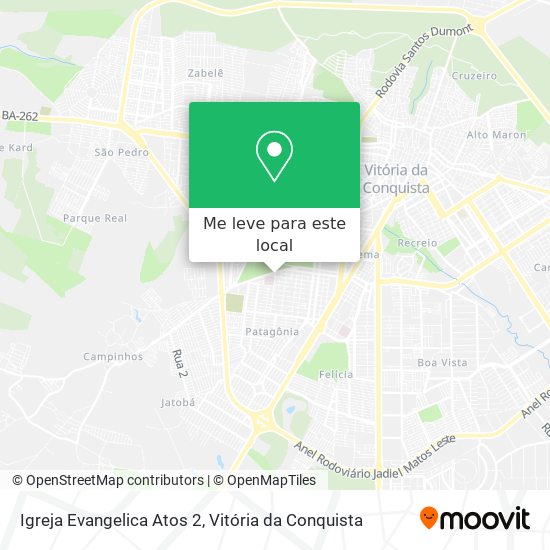 Igreja Evangelica Atos 2 mapa