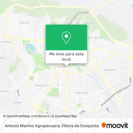 Antonio Martins Agropecuaria mapa