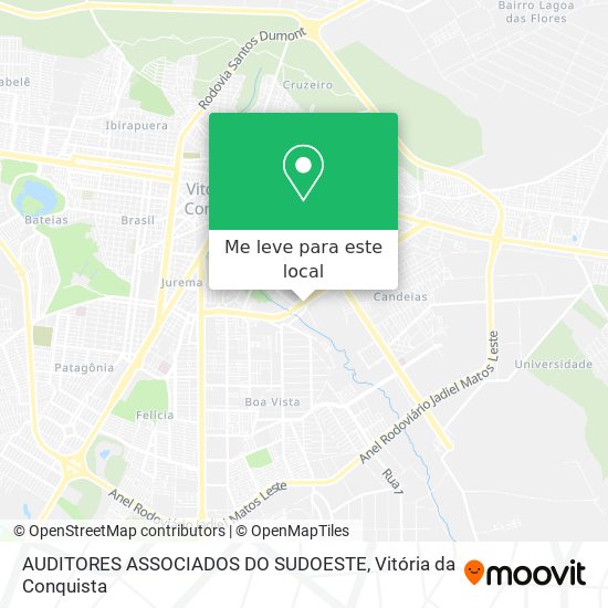 AUDITORES ASSOCIADOS DO SUDOESTE mapa