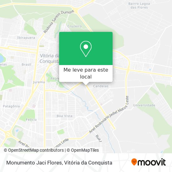 Monumento Jaci Flores mapa