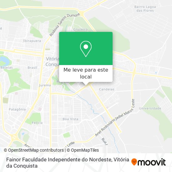 Fainor Faculdade Independente do Nordeste mapa