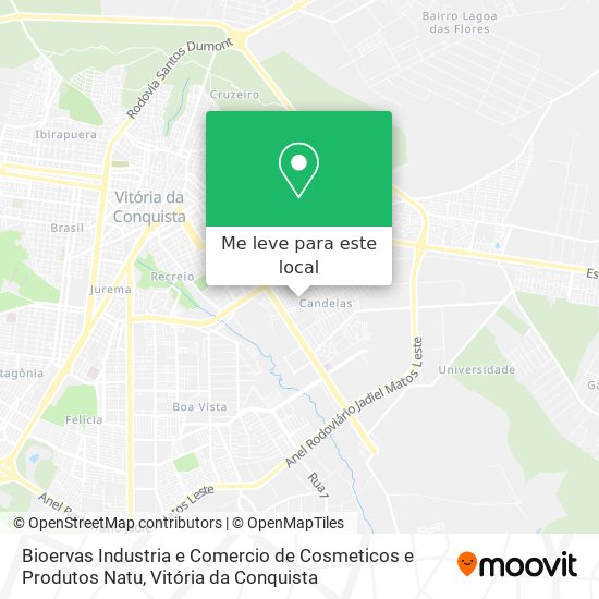 Bioervas Industria e Comercio de Cosmeticos e Produtos Natu mapa