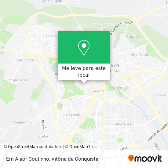 Em Alaor Coutinho mapa