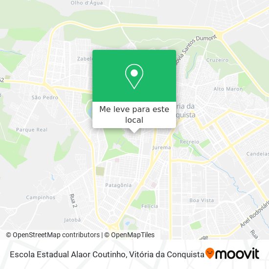 Escola Estadual Alaor Coutinho mapa