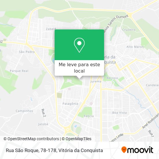 Rua São Roque, 78-178 mapa
