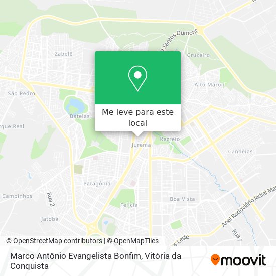 Marco Antônio Evangelista Bonfim mapa