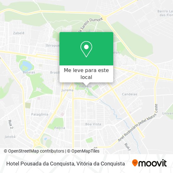 Hotel Pousada da Conquista mapa