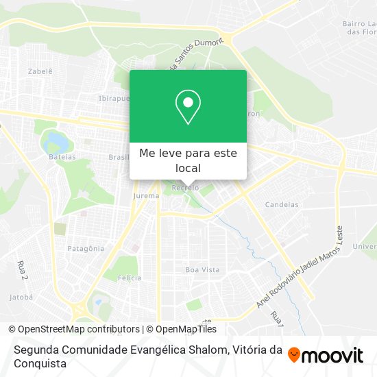 Segunda Comunidade Evangélica Shalom mapa