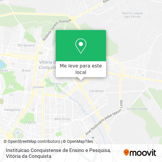 Instituicao Conquistense de Ensino e Pesquisa mapa