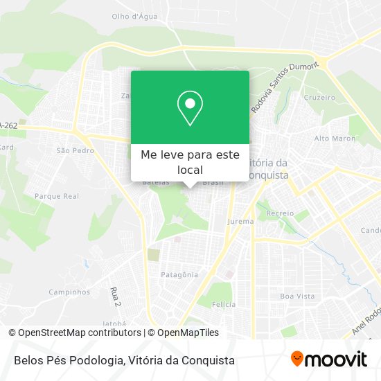 Belos Pés Podologia mapa