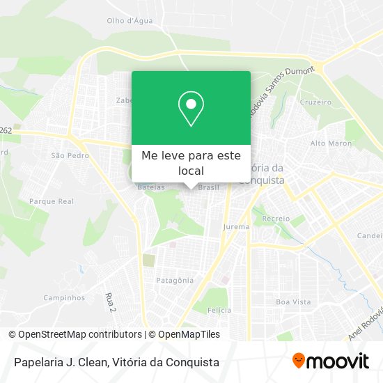 Papelaria J. Clean mapa