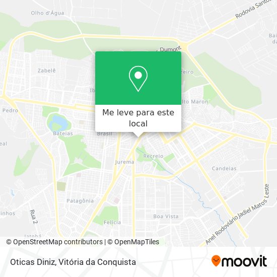 Oticas Diniz mapa