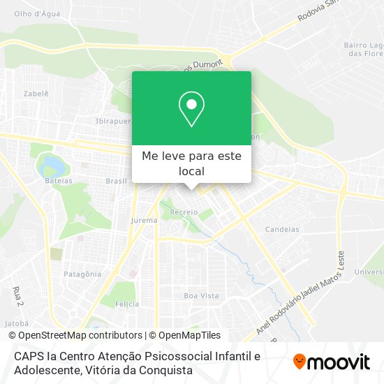 CAPS Ia Centro Atenção Psicossocial Infantil e Adolescente mapa