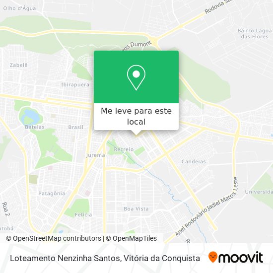 Loteamento Nenzinha Santos mapa