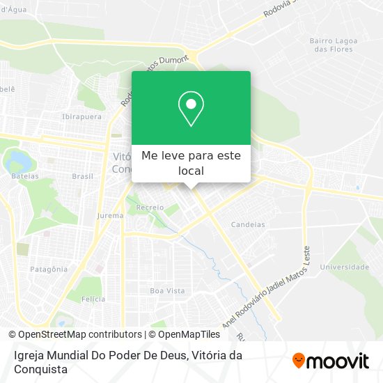Igreja Mundial Do Poder De Deus mapa