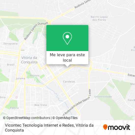 Vicontec Tecnologia Internet e Redes mapa