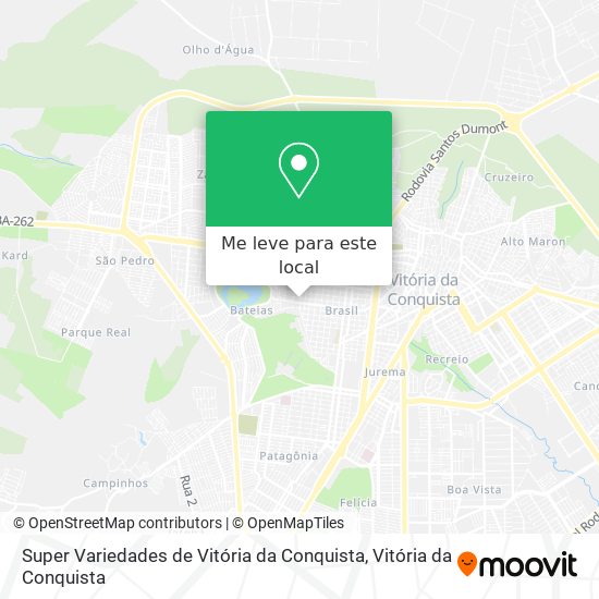 Super Variedades de Vitória da Conquista mapa