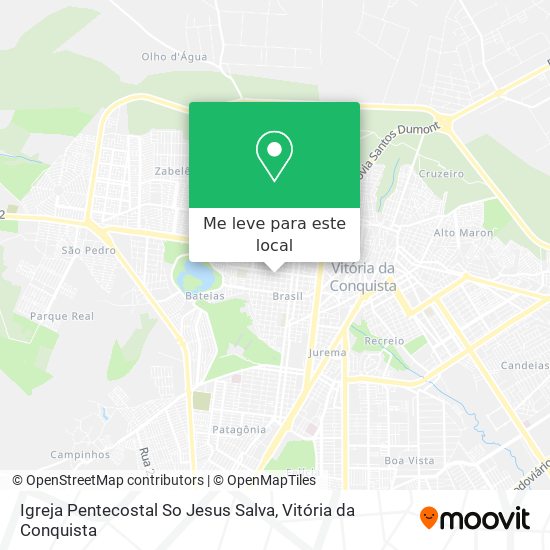 Igreja Pentecostal So Jesus Salva mapa