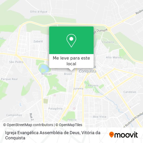 Igreja Evangélica Assembléia de Deus mapa