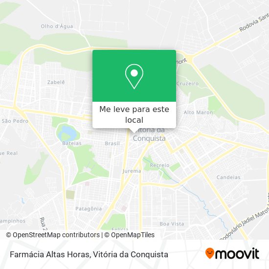 Farmácia Altas Horas mapa