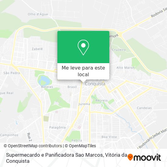 Supermecardo e Panificadora Sao Marcos mapa