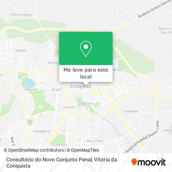 Consultório do Novo Conjunto Penal mapa