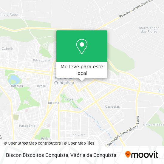 Biscon Biscoitos Conquista mapa
