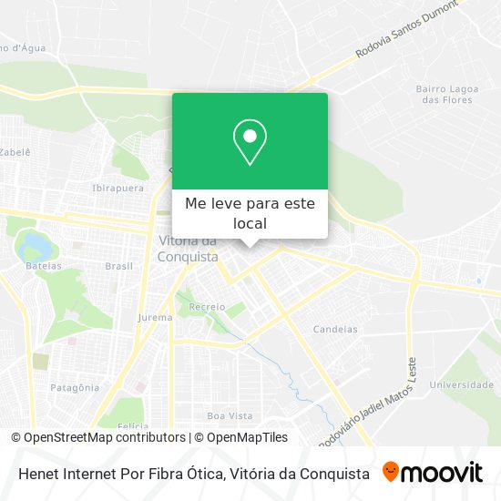 Henet Internet Por Fibra Ótica mapa