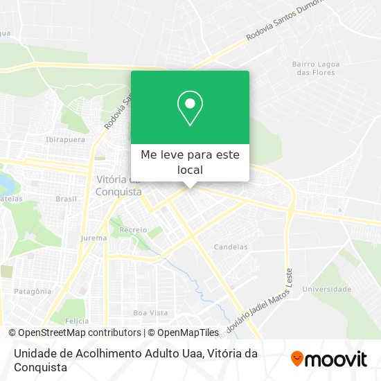 Unidade de Acolhimento Adulto Uaa mapa