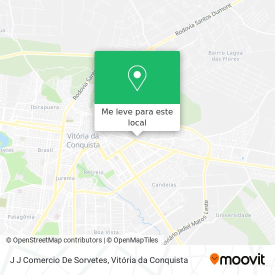J J Comercio De Sorvetes mapa