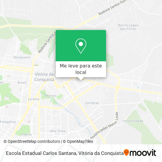 Escola Estadual Carlos Santana mapa
