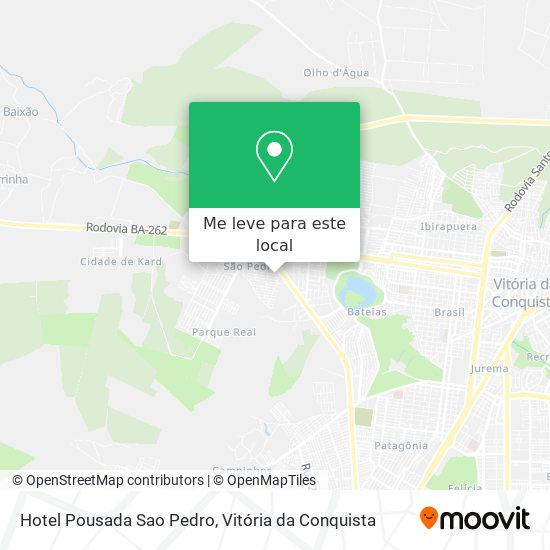 Hotel Pousada Sao Pedro mapa