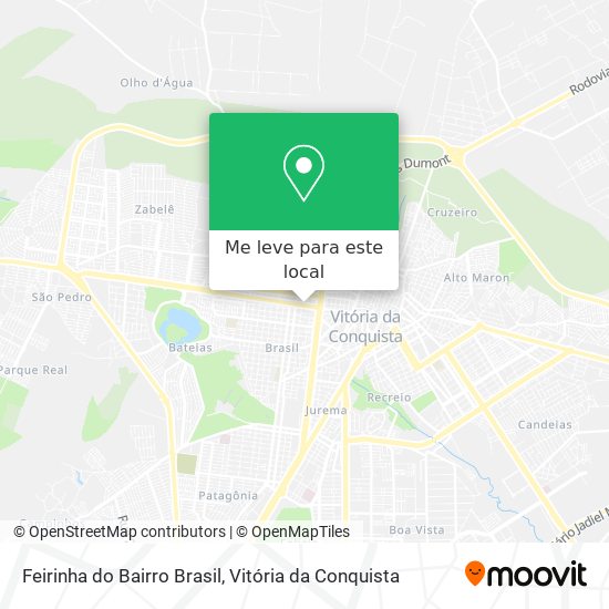 Feirinha do Bairro Brasil mapa