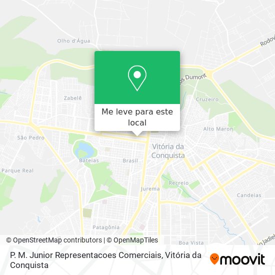 P. M. Junior Representacoes Comerciais mapa