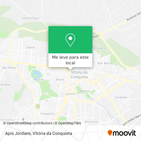 Apis Jordans mapa