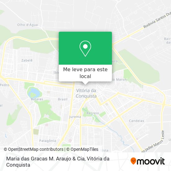 Maria das Gracas M. Araujo & Cia mapa