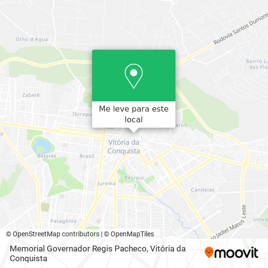 Memorial Governador Regis Pacheco mapa