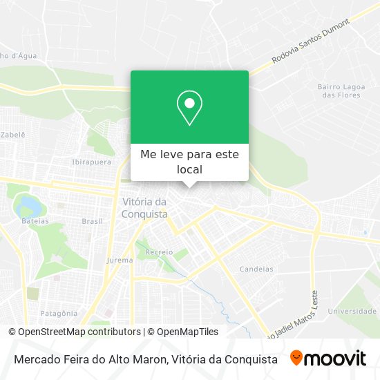 Mercado Feira do Alto Maron mapa