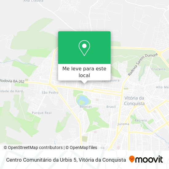 Centro Comunitário da Urbis 5 mapa