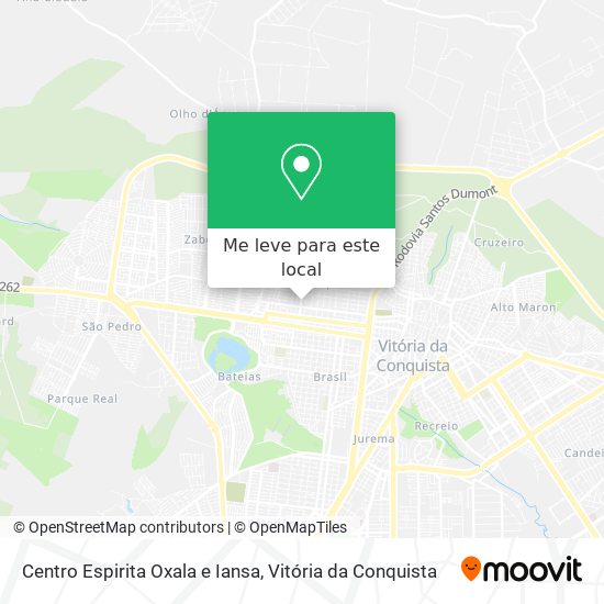 Centro Espirita Oxala e Iansa mapa